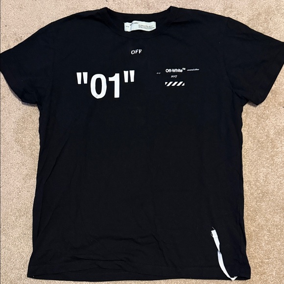 Off-White Black and White Graphic Tee